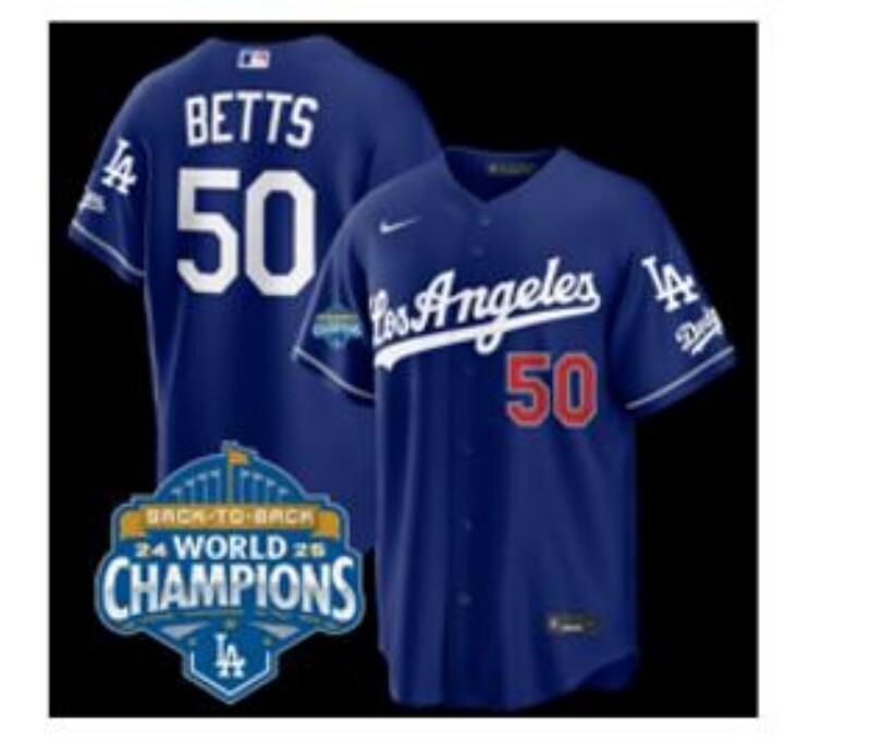 Men Los Angeles Dodgers #50 Betts blue Game 2026 Nike MLB Jersey 04080006
